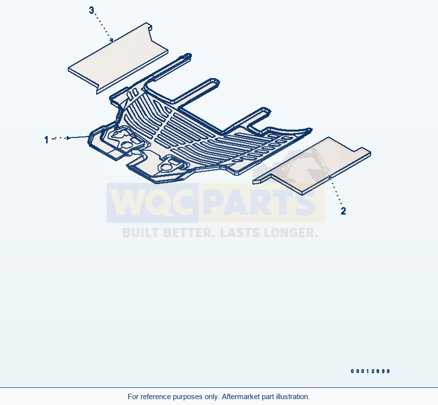 Komatsu WA200-5-SS Floor Mat (For 2-Persons Cab) parts diagram