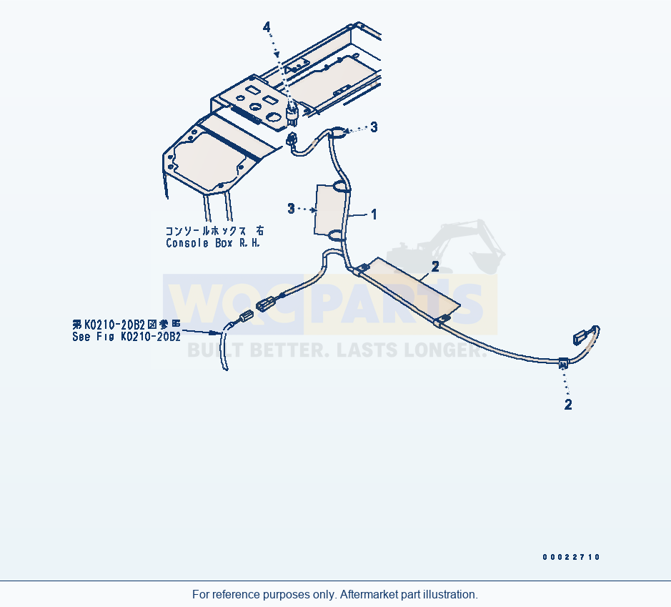 Komatsu WA200-5-SS Multi Coupler Harness parts diagram