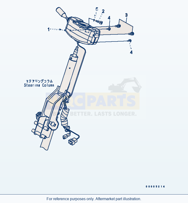 Komatsu WA200-5-SS Transmission Control parts diagram