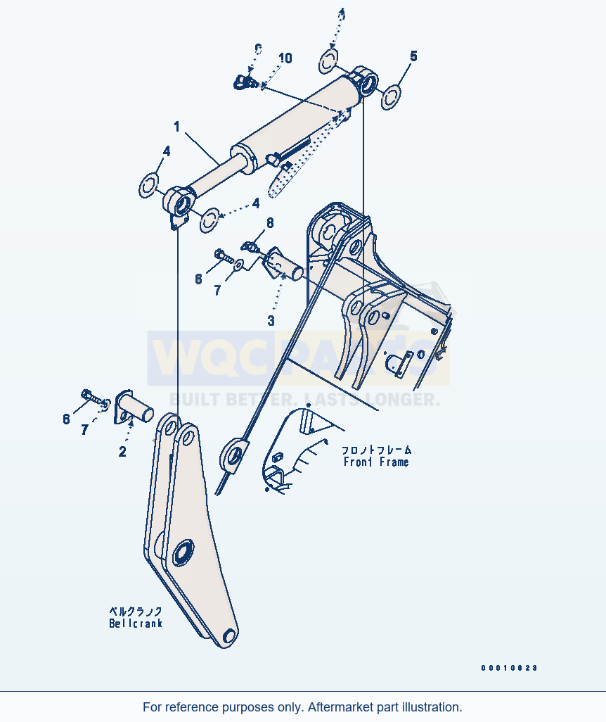 Komatsu WA200-5-SS Bucket Cylinder parts diagram