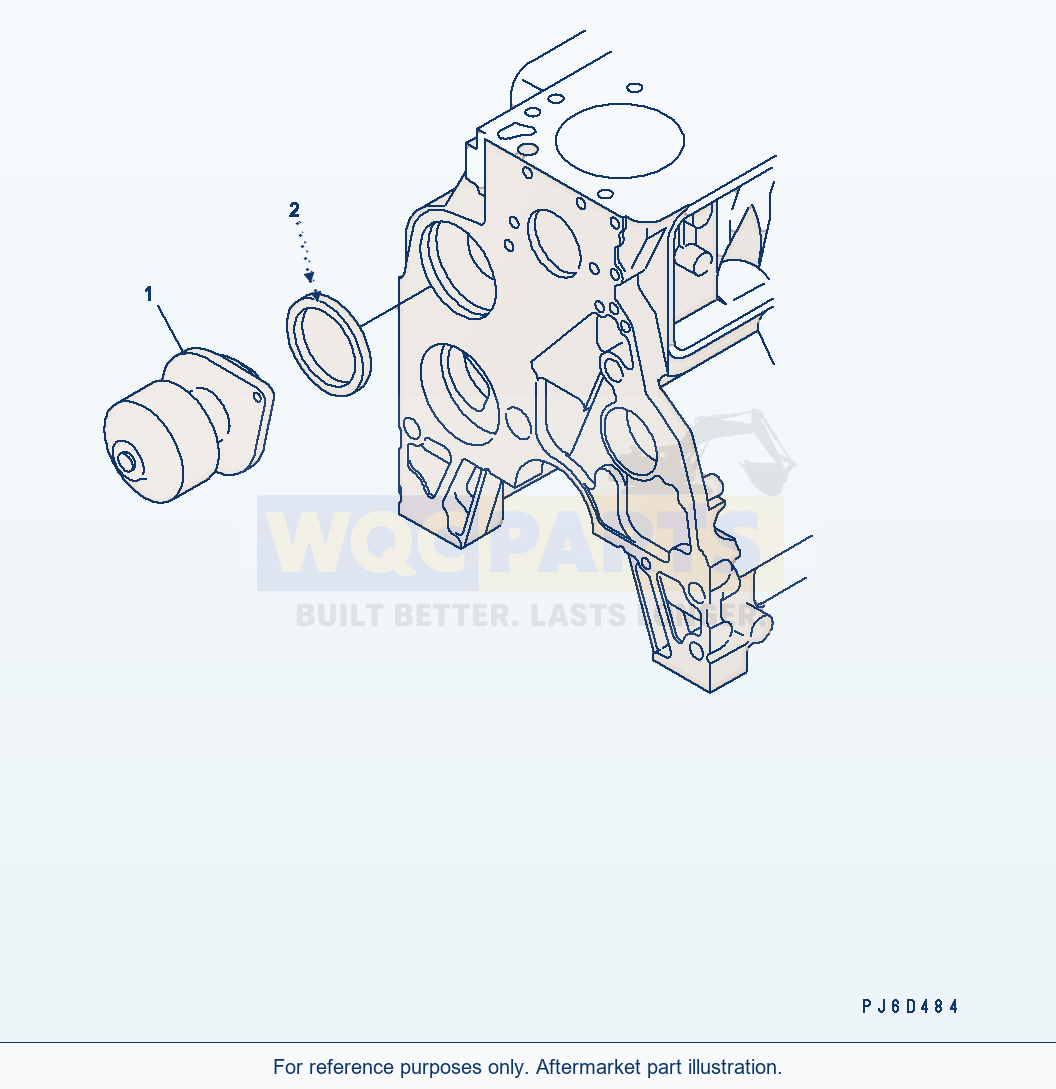 Komatsu WA200-5 Water Pump(#26277757-) parts diagram
