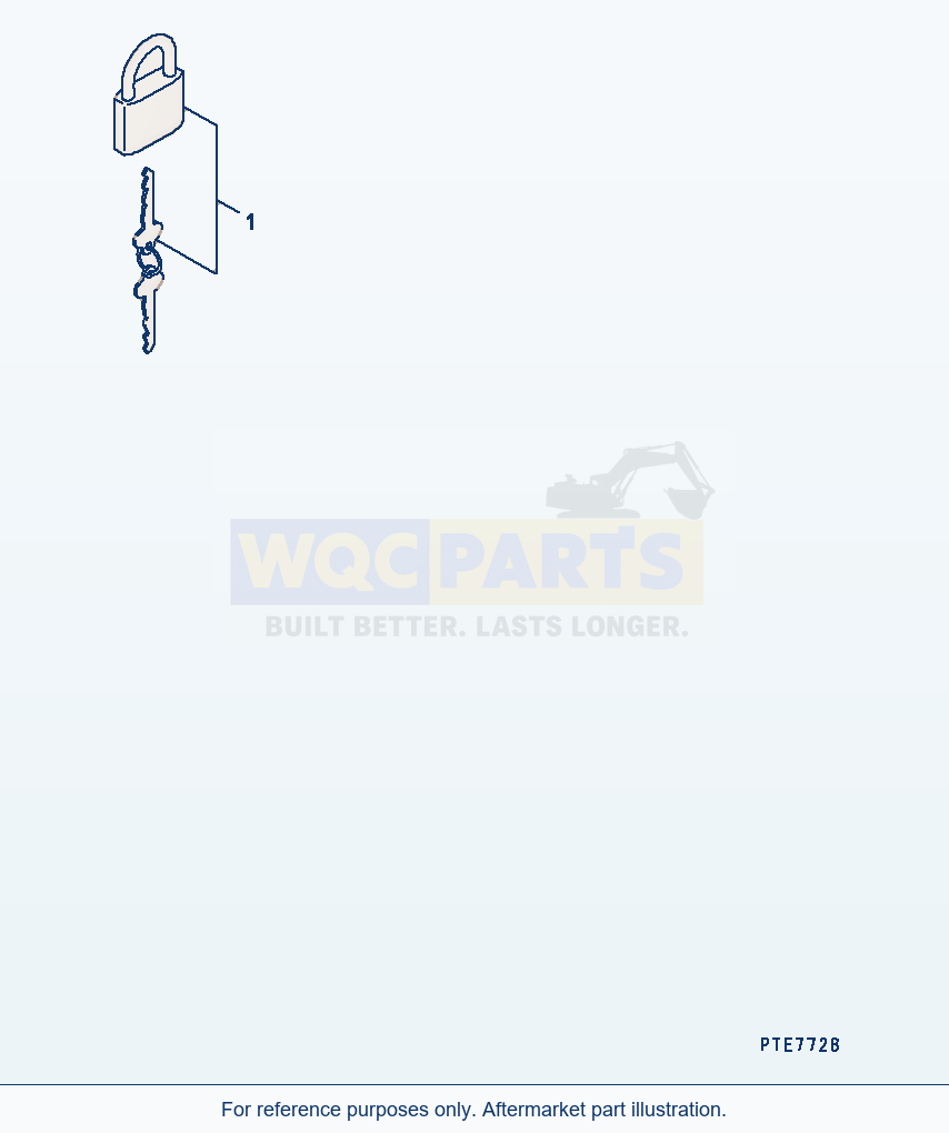 Komatsu WA200-5 Lock (Except Japan) parts diagram