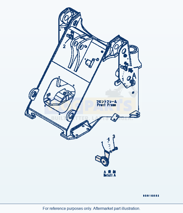 Komatsu WA200-5 Horn Serial B10001-UP parts diagram