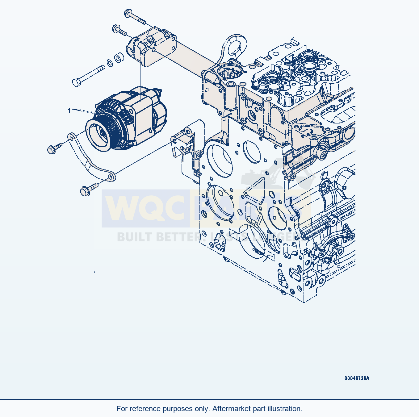 Komatsu WA200-5 Alternator (35 A) parts diagram