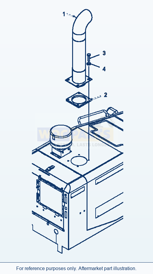 Komatsu WA200-5 Exhaust Pipe (Tropical Spec) (#B11514-) parts diagram