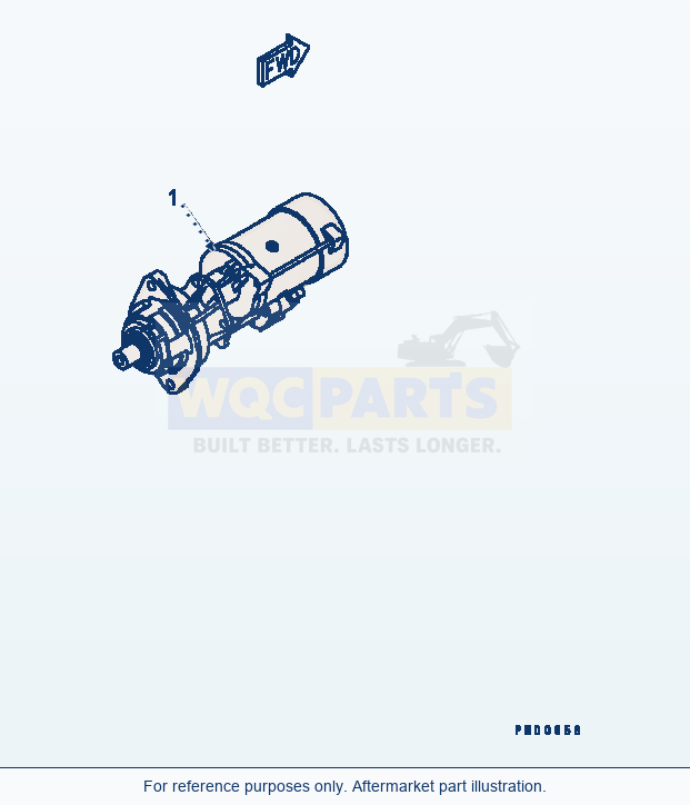 Komatsu WA200-5 Starting Motor (4.5Kw) (With Protect Cover) parts diagram