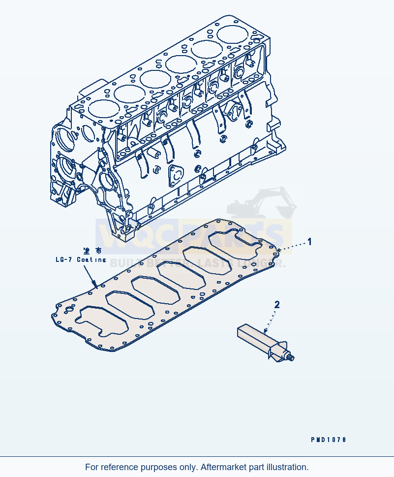 Komatsu WA200-5 Under Plate Serial 65001-UP parts diagram