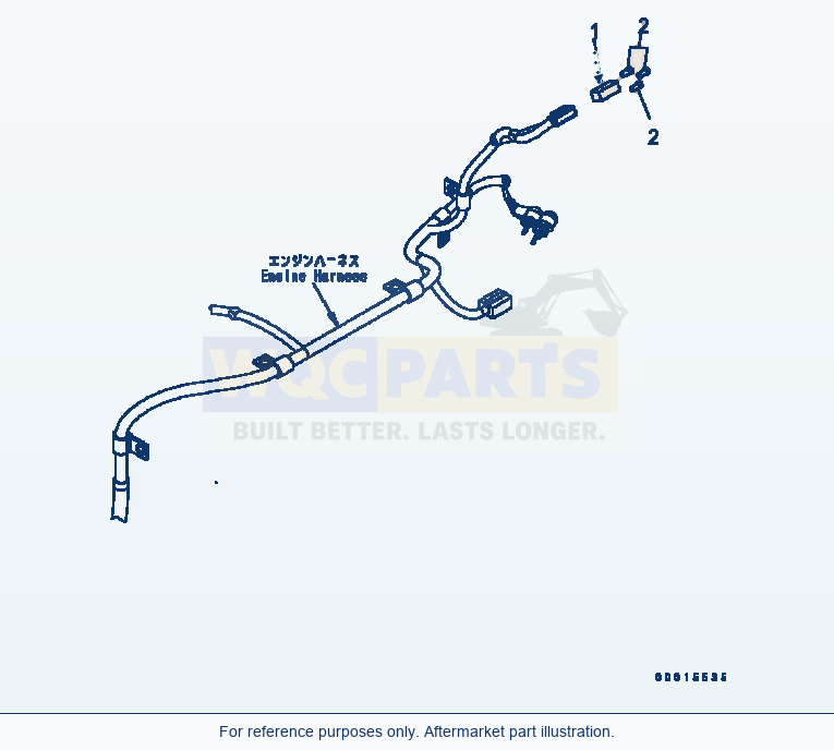 Komatsu WA200-5 Hood (Air Conditioner Plug) parts diagram