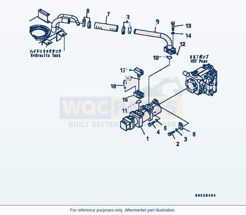 Komatsu WA200-5 Hydraulic Pump Serial B10001-UP parts diagram