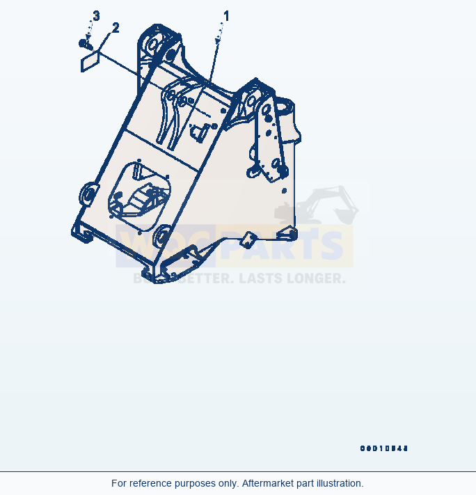 Komatsu WA200-5 Front Frame (Except Japan) (#B10001-B10134) parts diagram