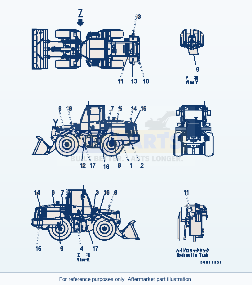 Komatsu WA200-5 Marks And Plates (Portuguese) parts diagram