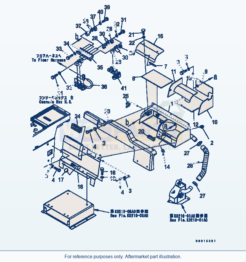 Komatsu WA200-5 Cool And Heat Box (Fox Air Conditioner) parts diagram