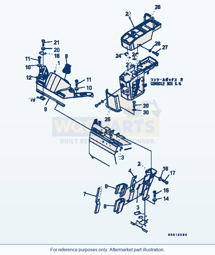 Komatsu WA200-5 Floor (Cover) (For Open Cab) parts diagram