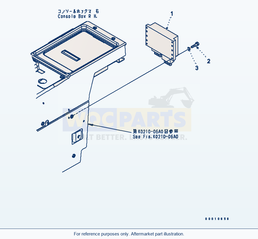Komatsu WA200-5 Floor (Hst Controller) Serial 65001-UP parts diagram