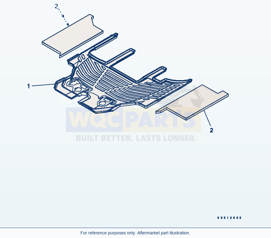 Komatsu WA200-5 Floor Mat (For 2-Persons Cab And Tachograph) parts diagram