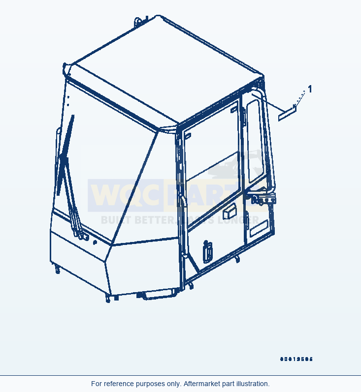Komatsu WA200-5 Rops Cab (Mark) parts diagram