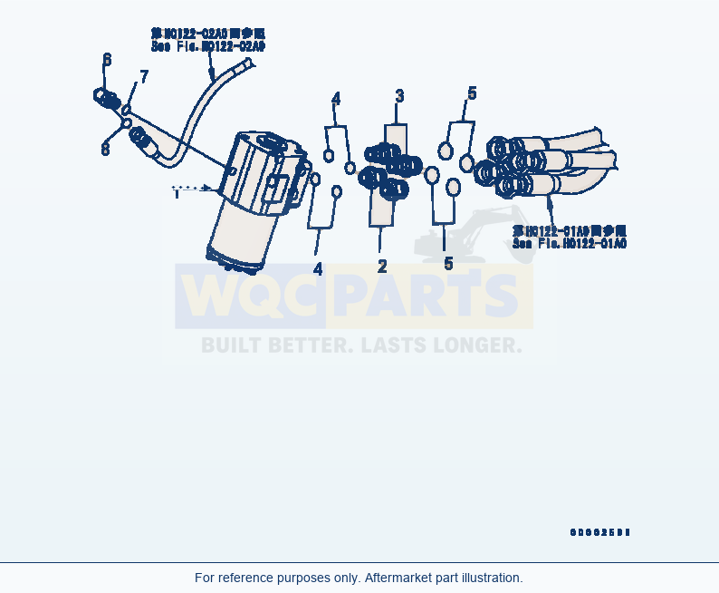 Komatsu WA200-5 Steering Demand Valve Serial B10001-UP parts diagram