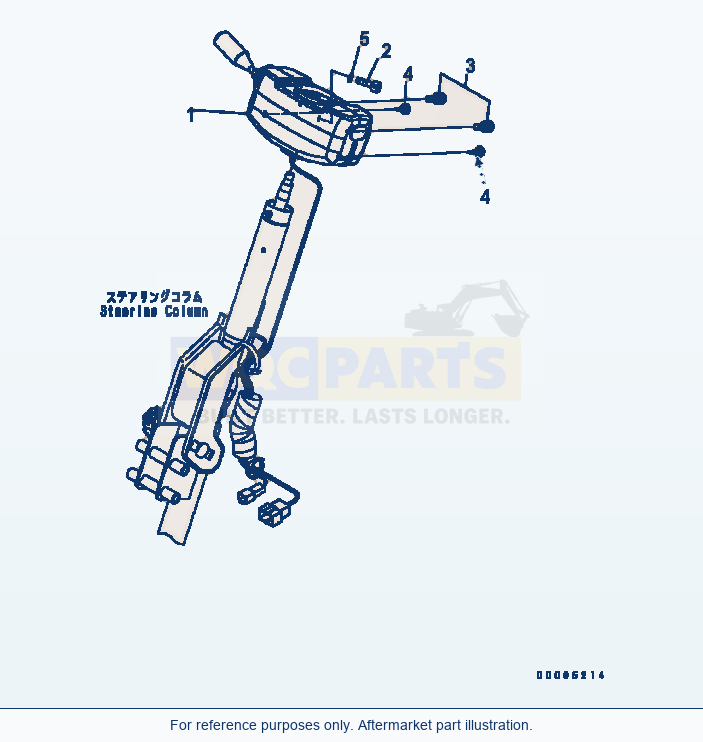 Komatsu WA200-5 Transmission Control Serial B10001-UP parts diagram