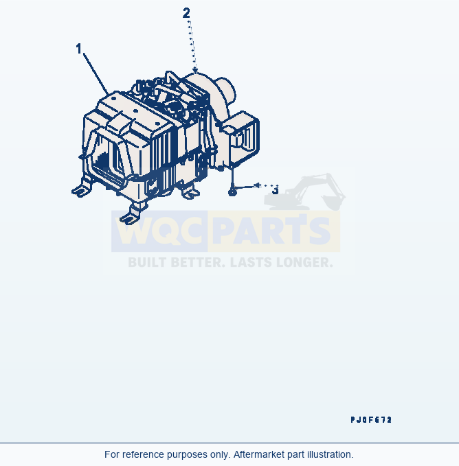 Komatsu WA200-5 Air Conditioner Unit (Inner Parts) parts diagram