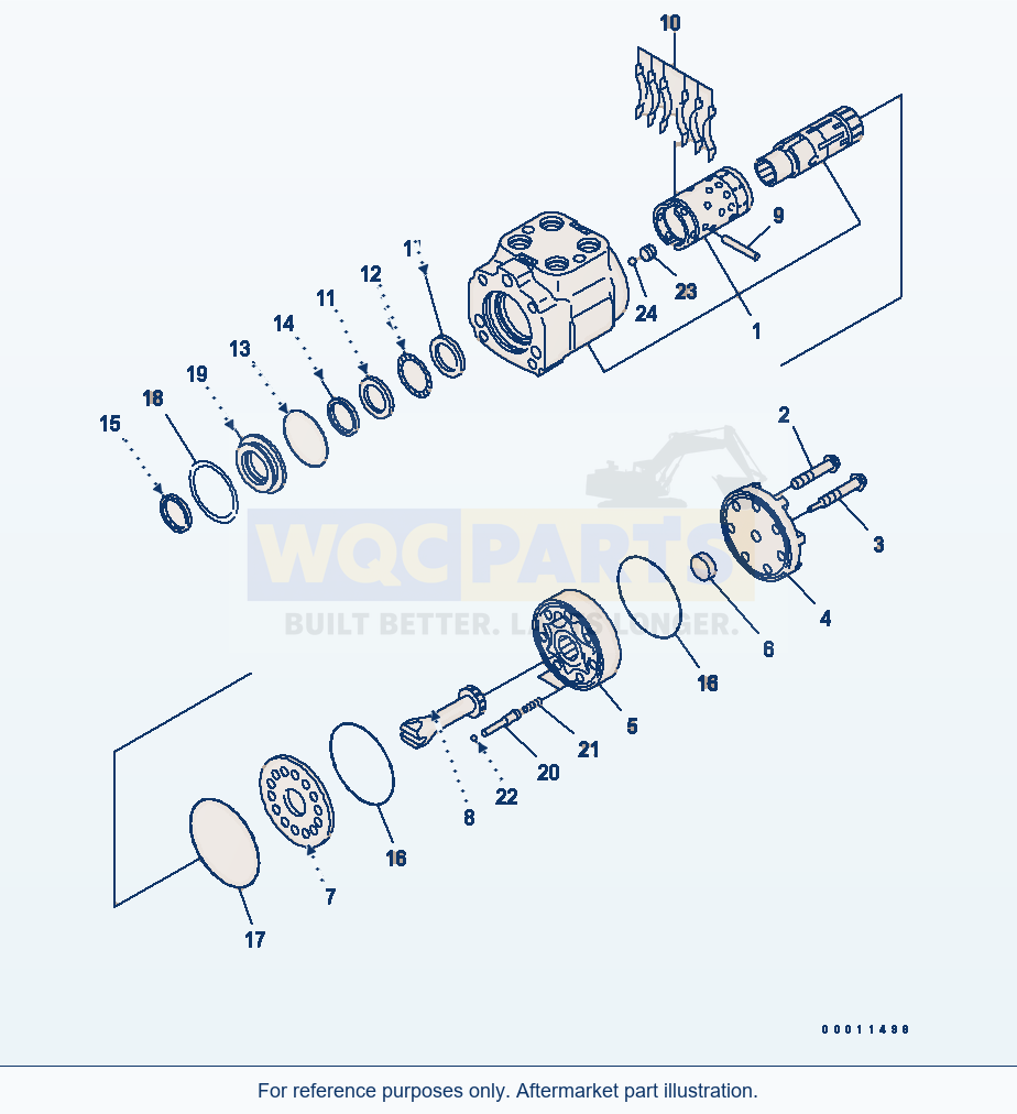 Komatsu WA200-5 Orbitrol Valve parts diagram