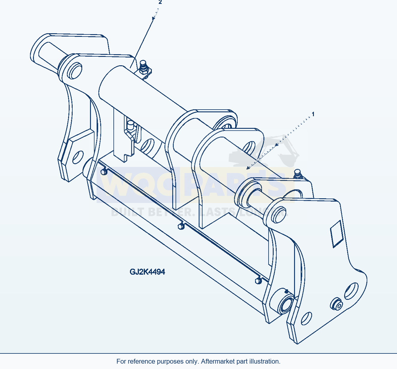 Komatsu WA200-5 Quick Coupler parts diagram