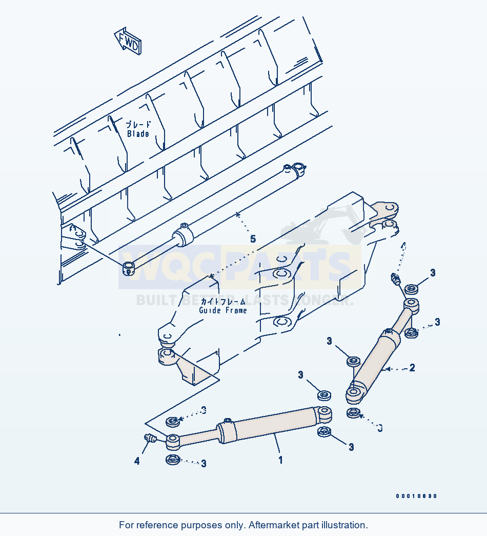 Komatsu WA200-5 Blade (Cylinder And Related Parts) (S.P.A.P.) parts diagram