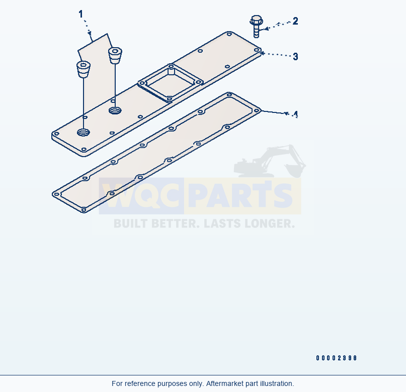 Komatsu WA200-5L Air Intake Cover parts diagram