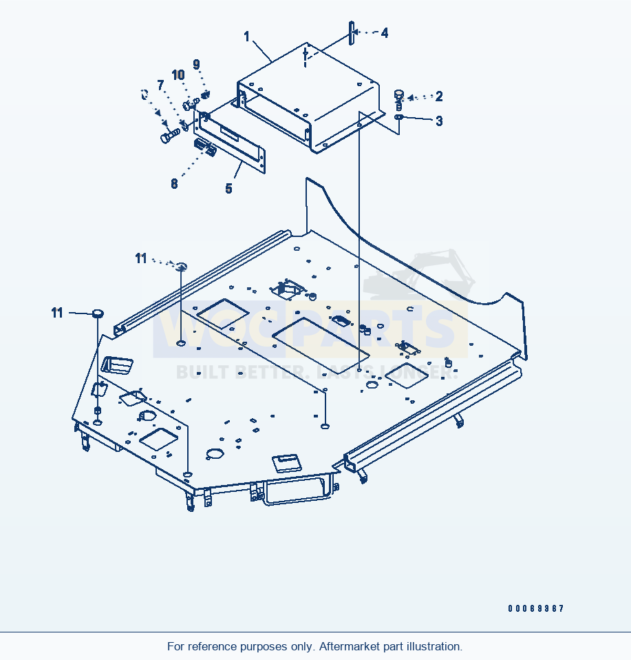 Komatsu WA200-5L Floor (Floor) parts diagram