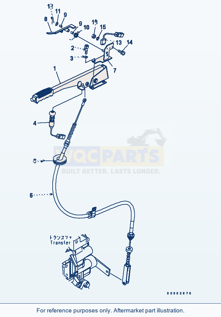 Komatsu WA200-5L Floor (Parking Brake) parts diagram