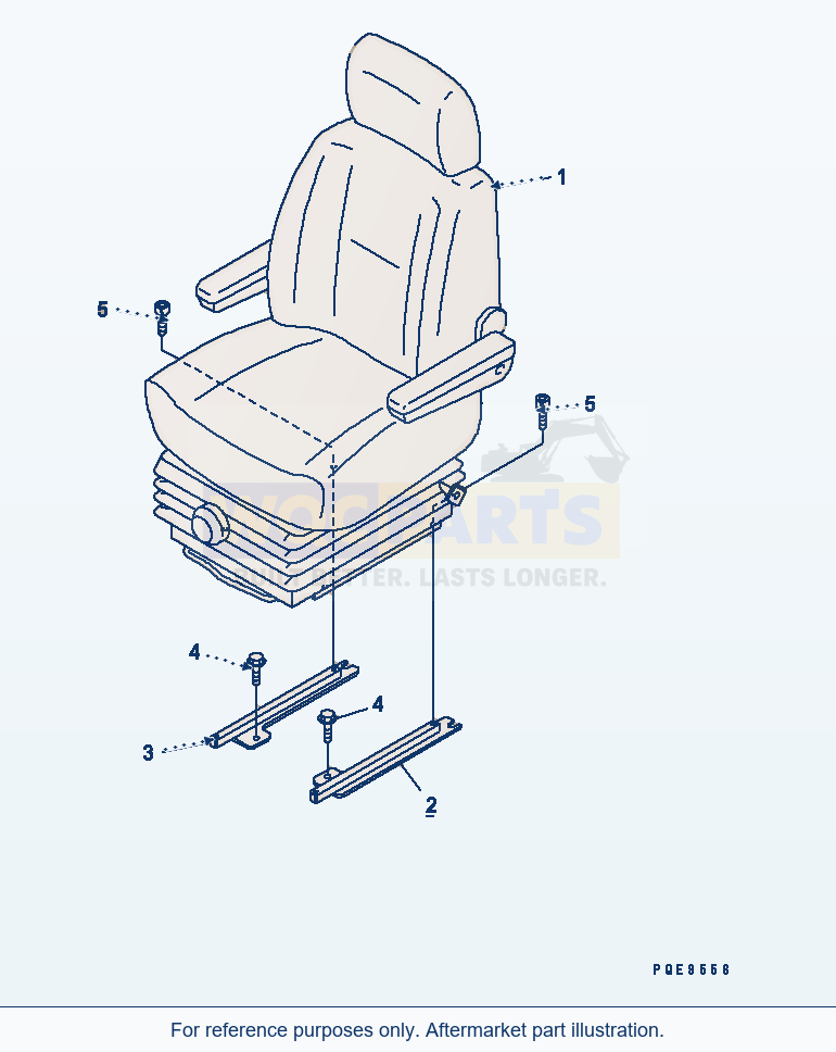 Komatsu WA200-5L Operator'S Seat parts diagram