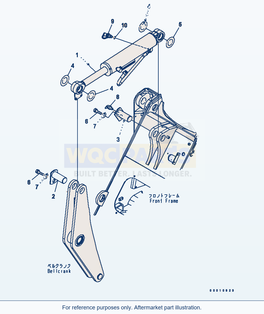 Komatsu WA200-5L Bucket Cylinder (Mounting) parts diagram