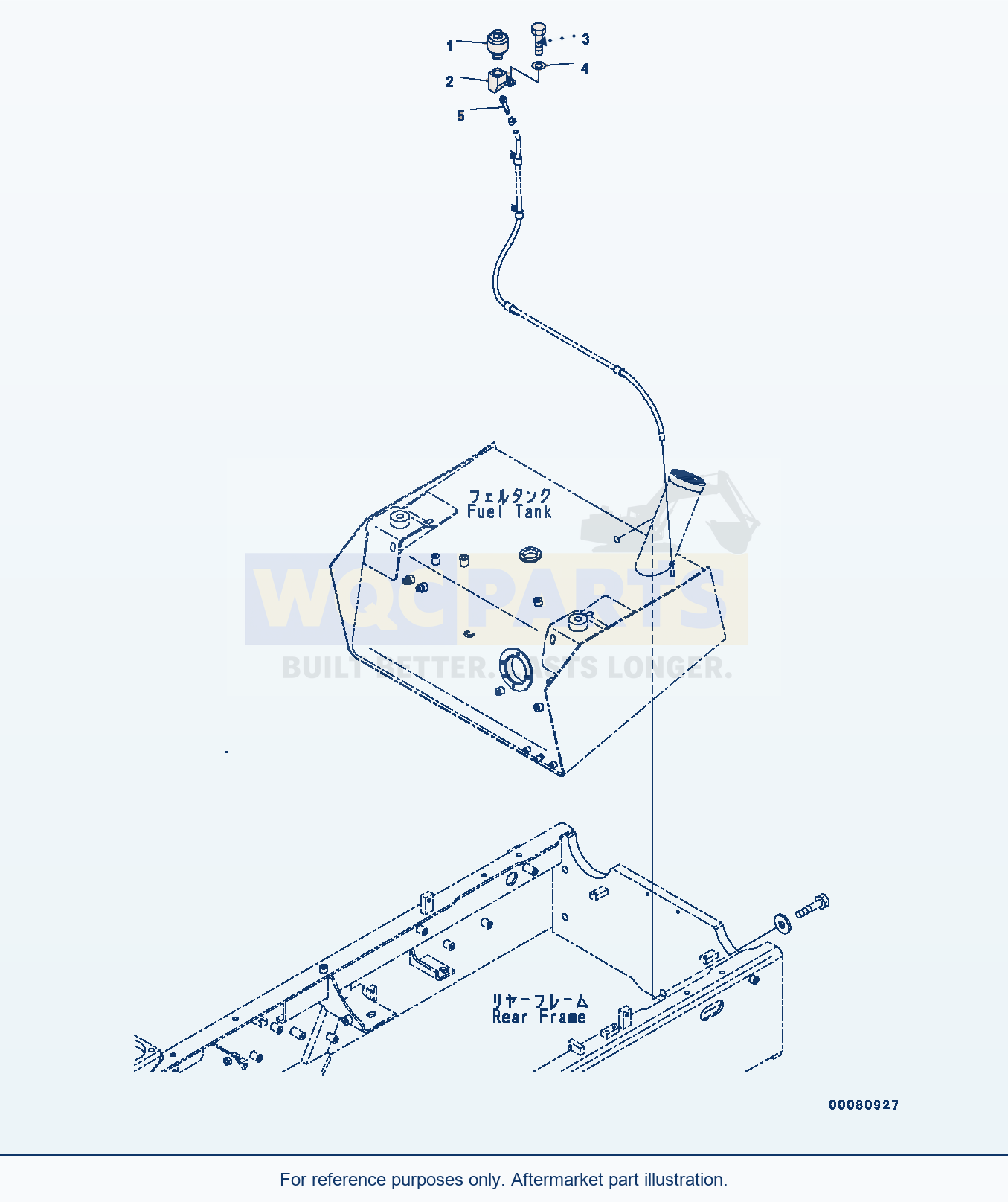Komatsu WA200-6 Radiator Breather (#C10001-) parts diagram