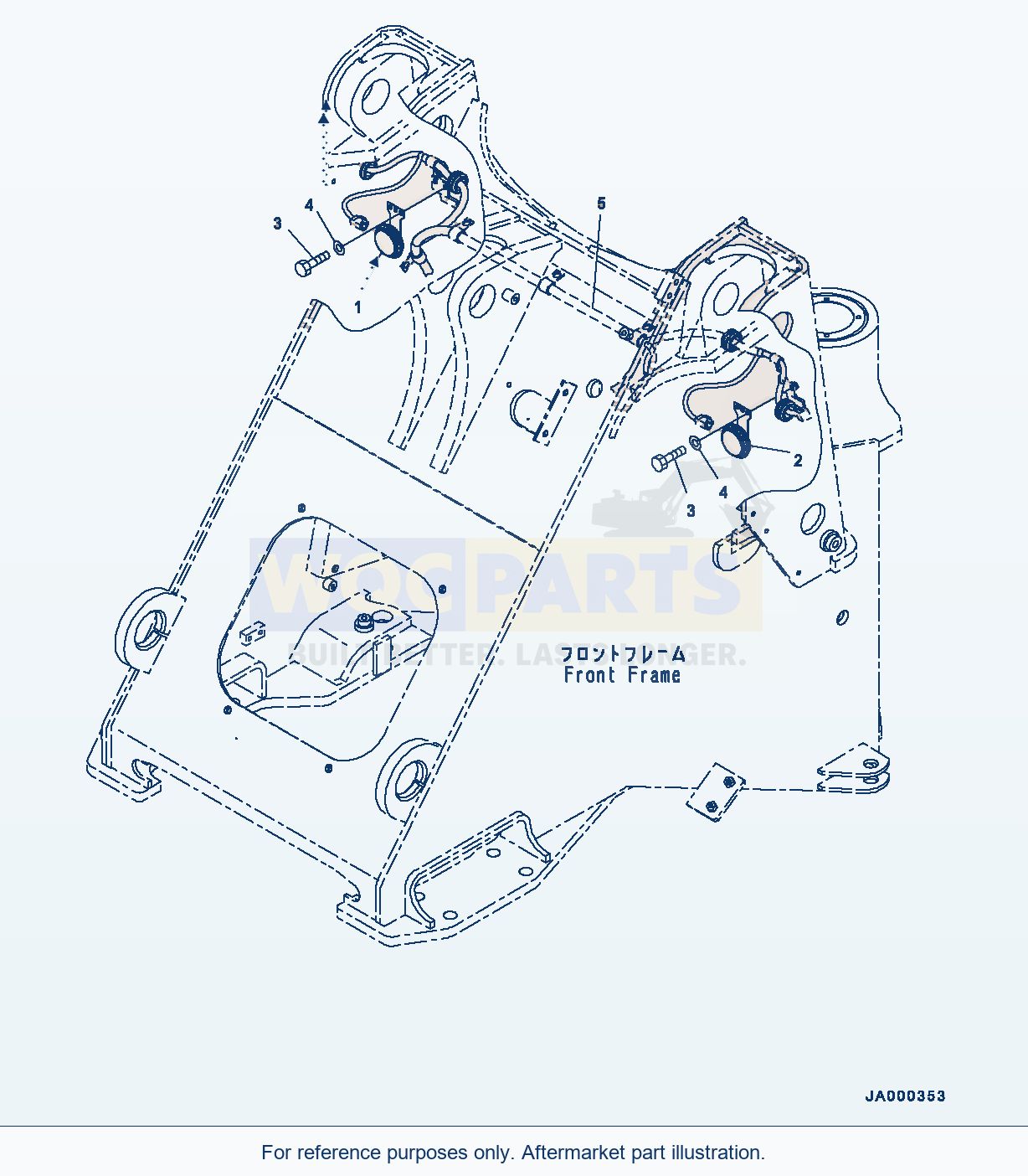 Komatsu WA200-6 Horn (#70001-) Serial 70001-UP parts diagram