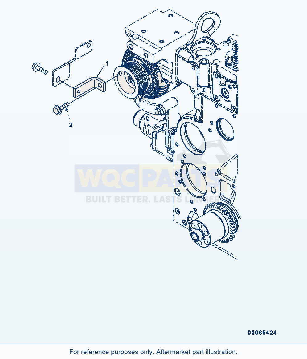 Komatsu WA200-6 Belt Guard (#26537379-) (Asg00-001001) parts diagram