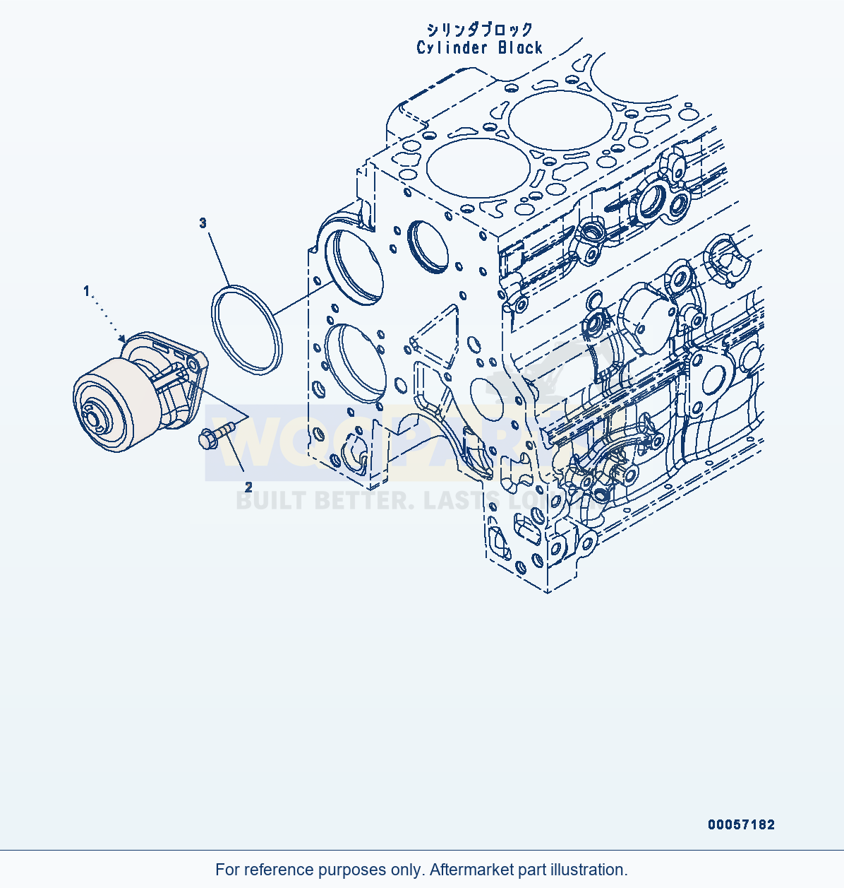 Komatsu WA200-6 Water Pump (#26537379-) (Awp00-001001) parts diagram