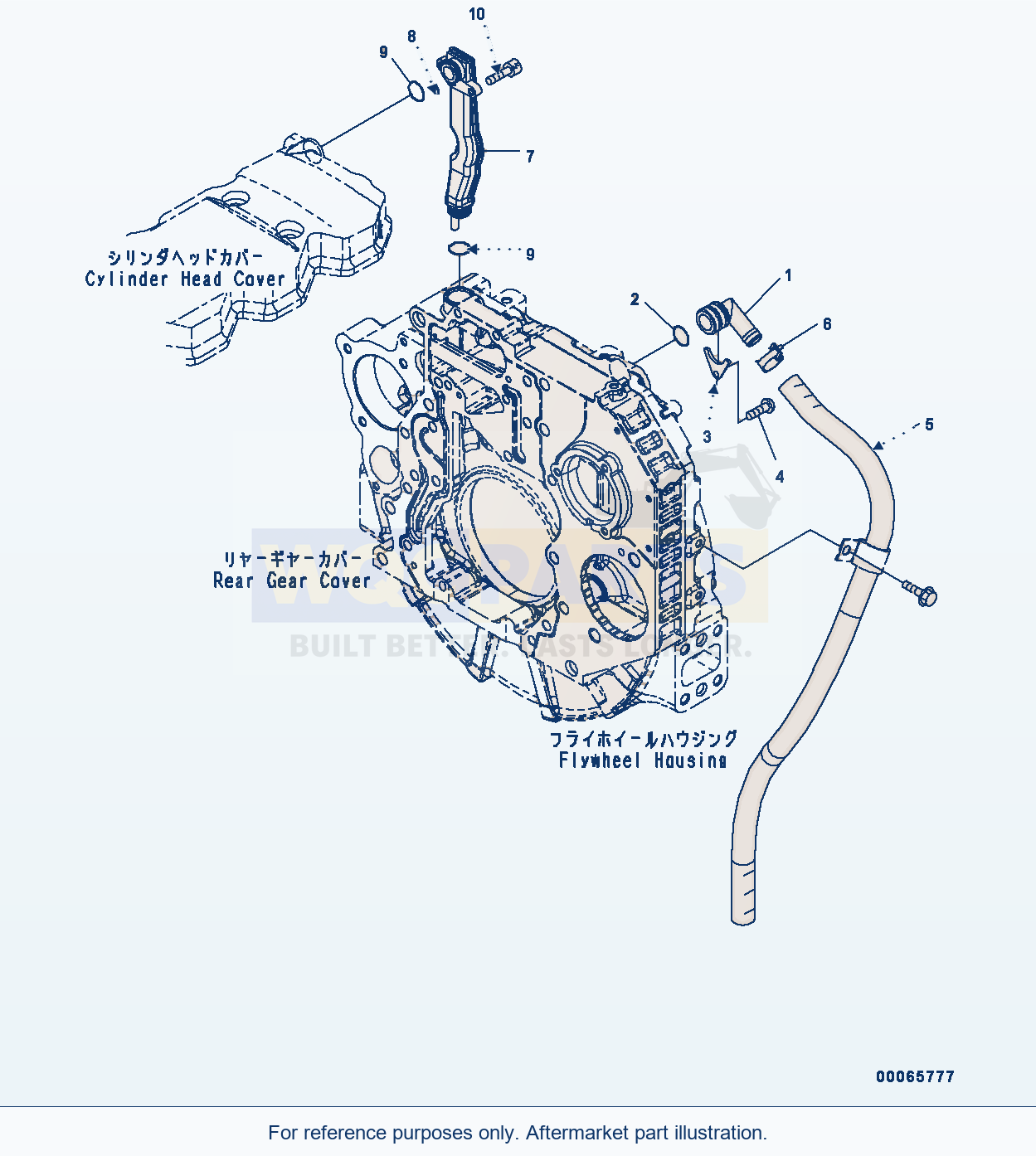 Komatsu WA200-6 Breather (#26537379-) (Abr00-001001) parts diagram