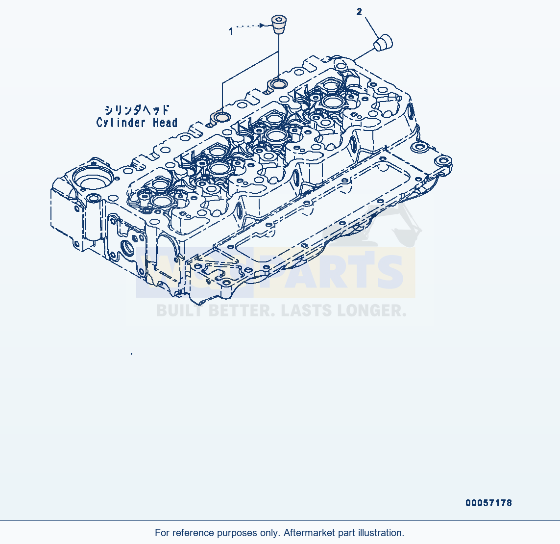 Komatsu WA200-6 Cabin Heater Plug (#26537379-) (Ahc00-001001) parts diagram