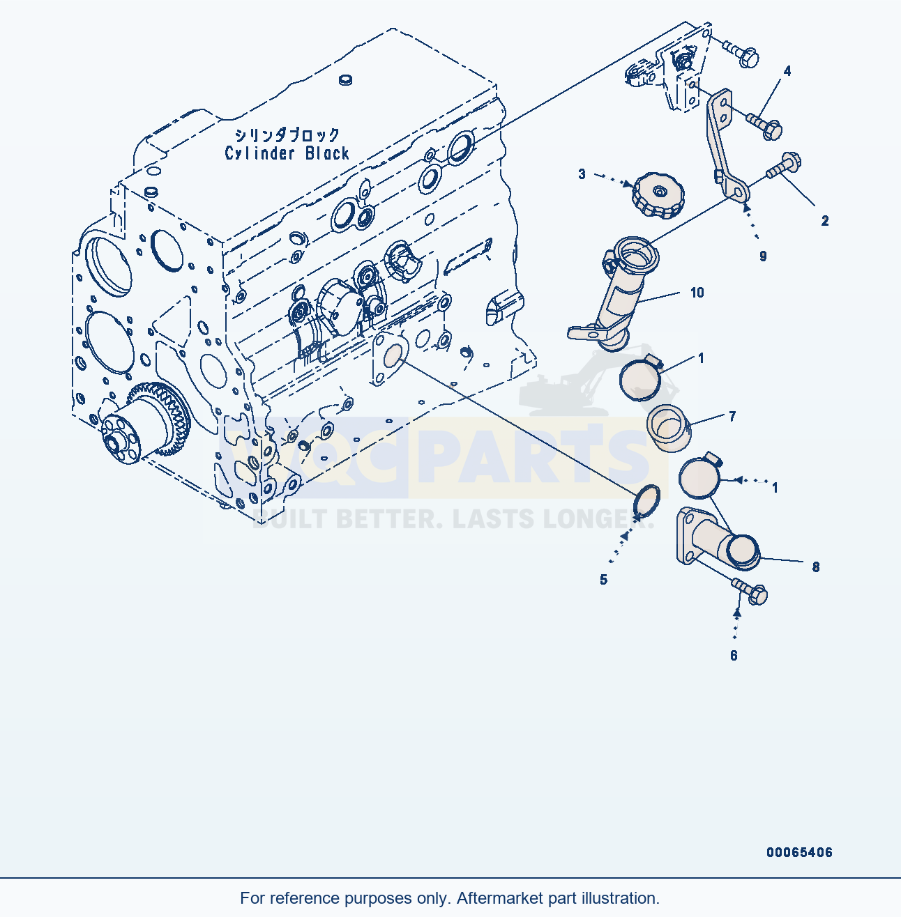 Komatsu WA200-6 Engine Oil Filler (#26537379-) (Aob10-001001) parts diagram