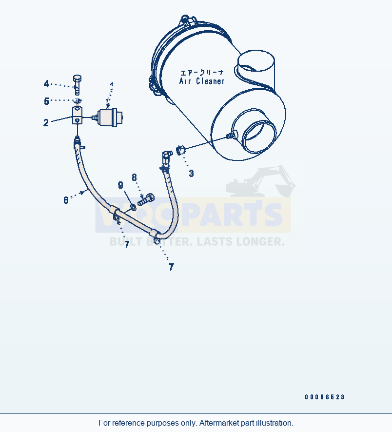 Komatsu WA200-6 Engine Harness (Dust Indicator) parts diagram