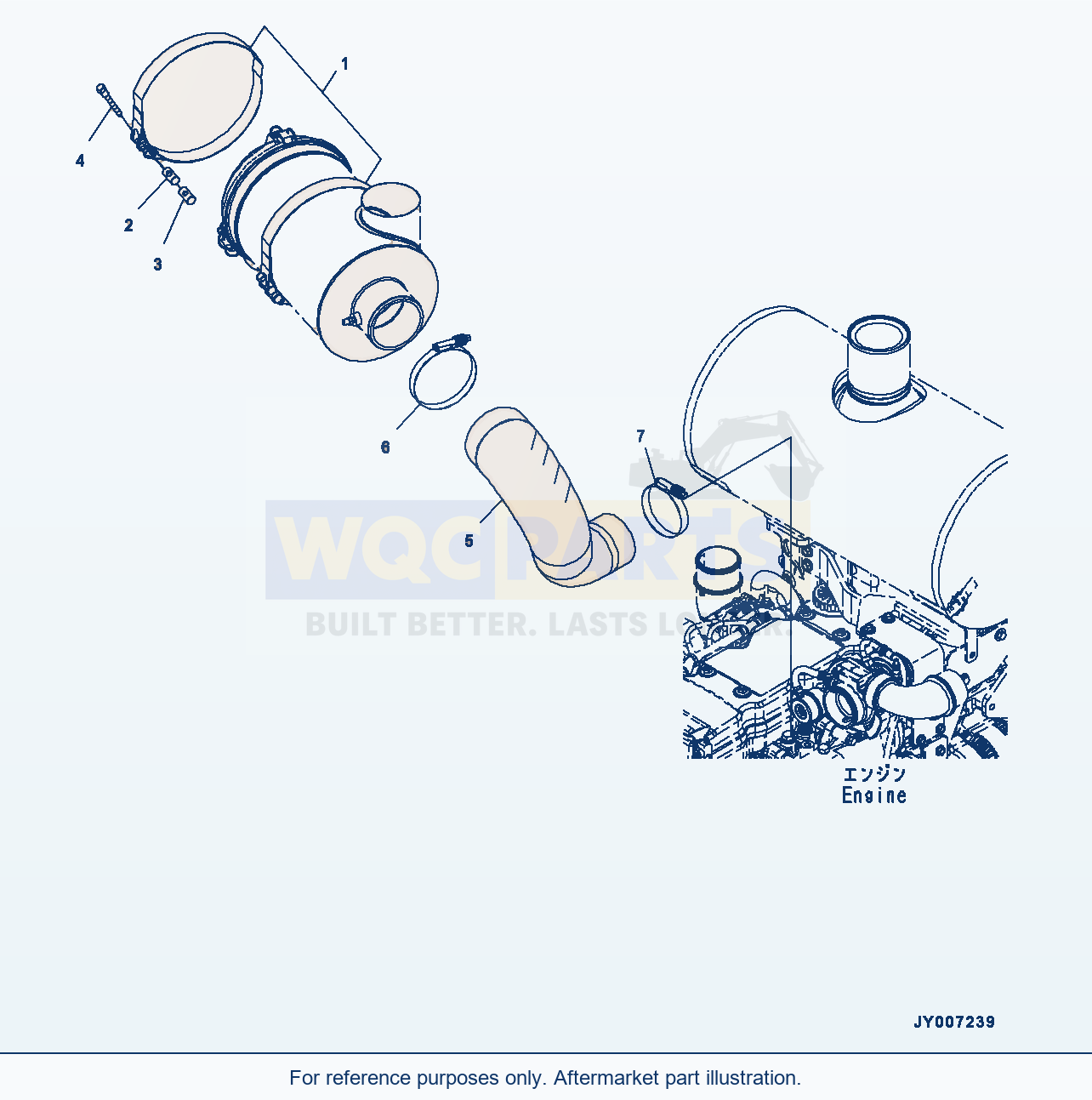 Komatsu WA200-6 Engine Harness Related Parts (#C10001-) parts diagram