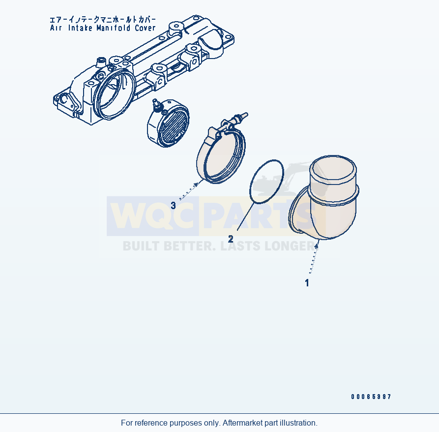 Komatsu WA200-6 Air Intake Connection(#26508146-) parts diagram