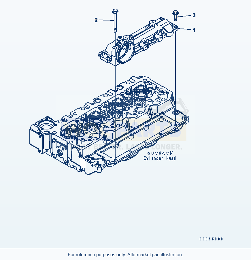 Komatsu WA200-6 Air Intake Cover parts diagram