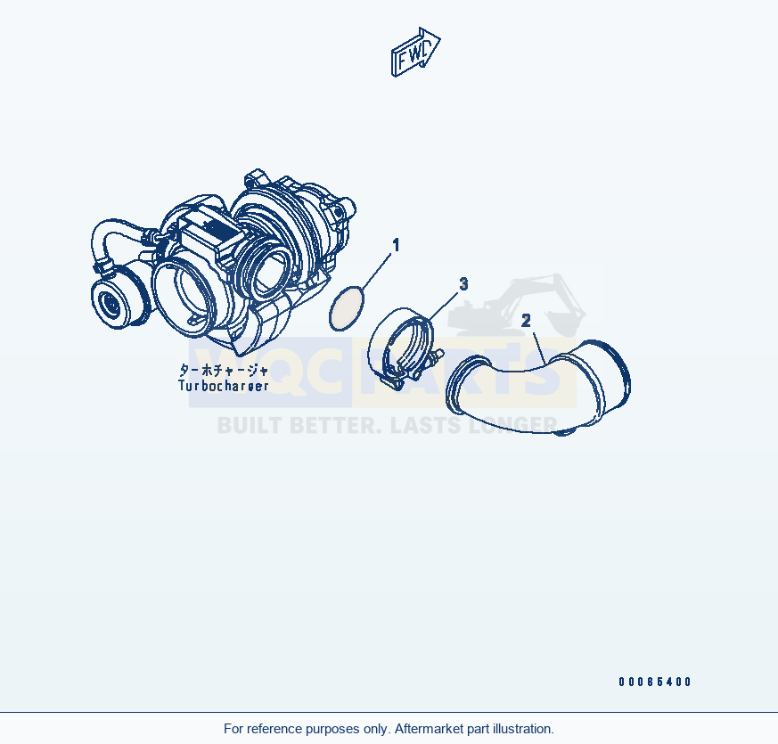 Komatsu WA200-6 Air Transfer Connection(#26508146-26508631) parts diagram