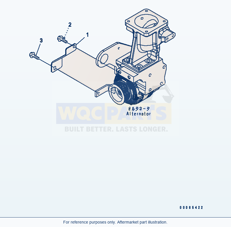 Komatsu WA200-6 Alternator (60A)(#26508146-) parts diagram