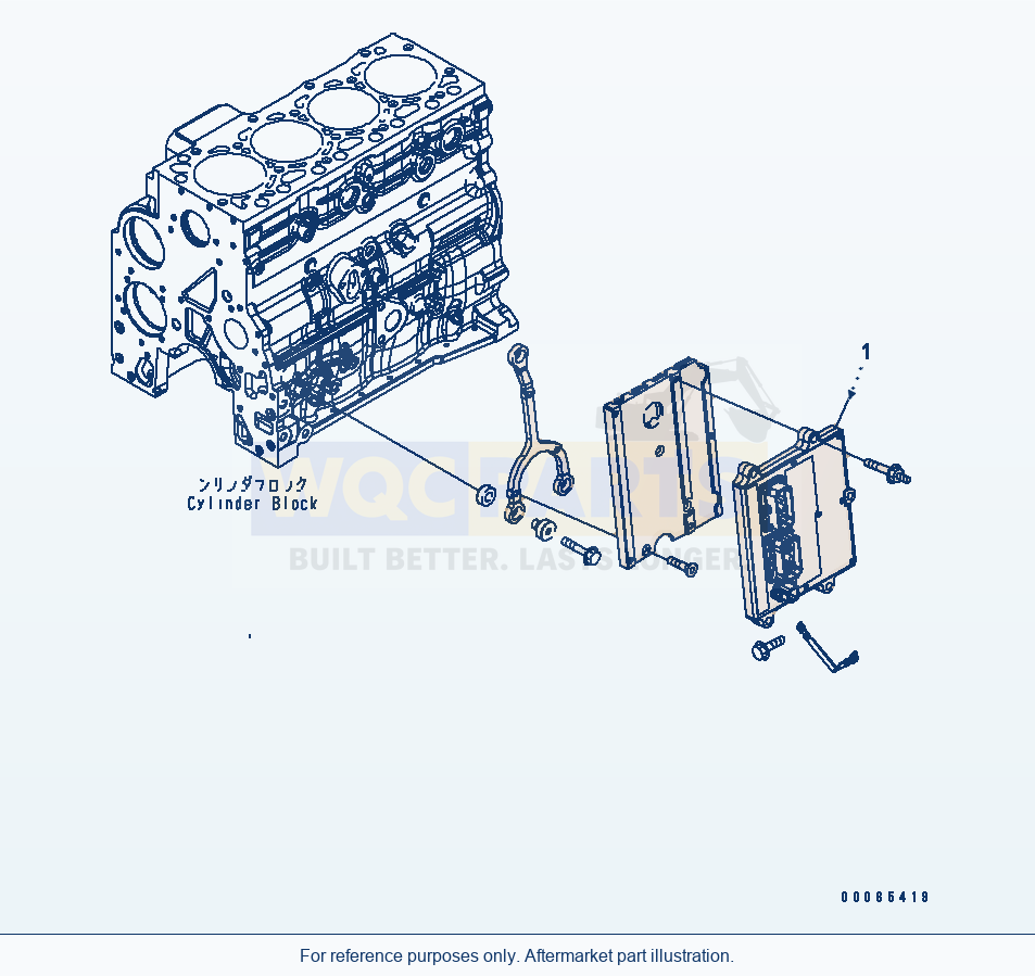 Komatsu WA200-6 Fuel Injection Controller(#26508146-) parts diagram