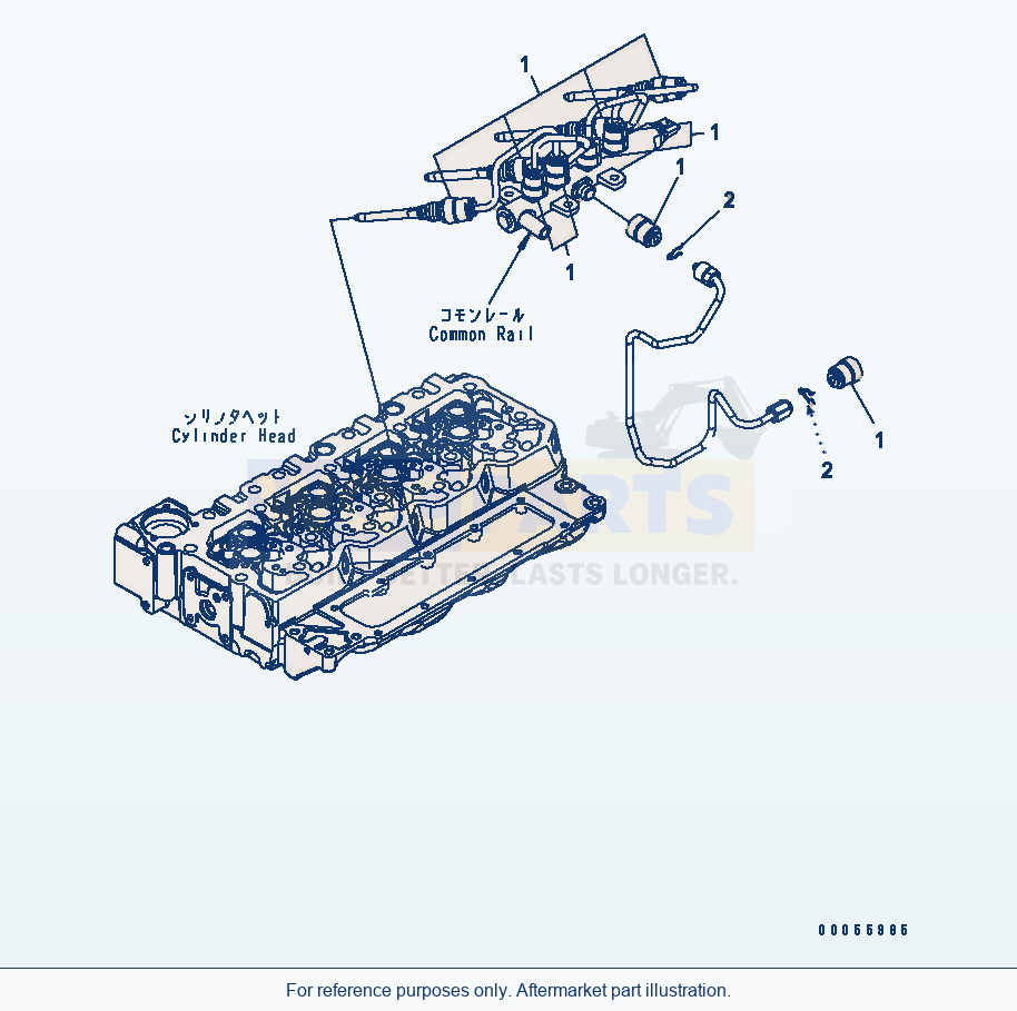 Komatsu WA200-6 Fuel System Cover parts diagram