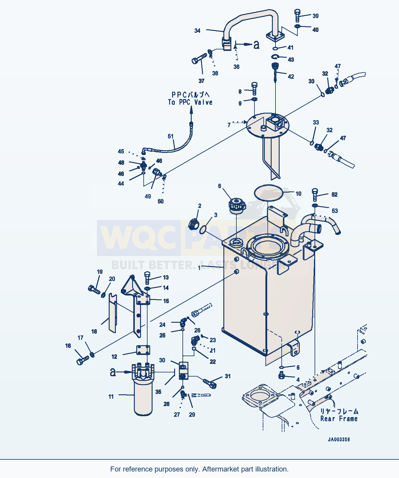Komatsu WA200-6 Hydraulic Oil Tank (#C10001-) parts diagram
