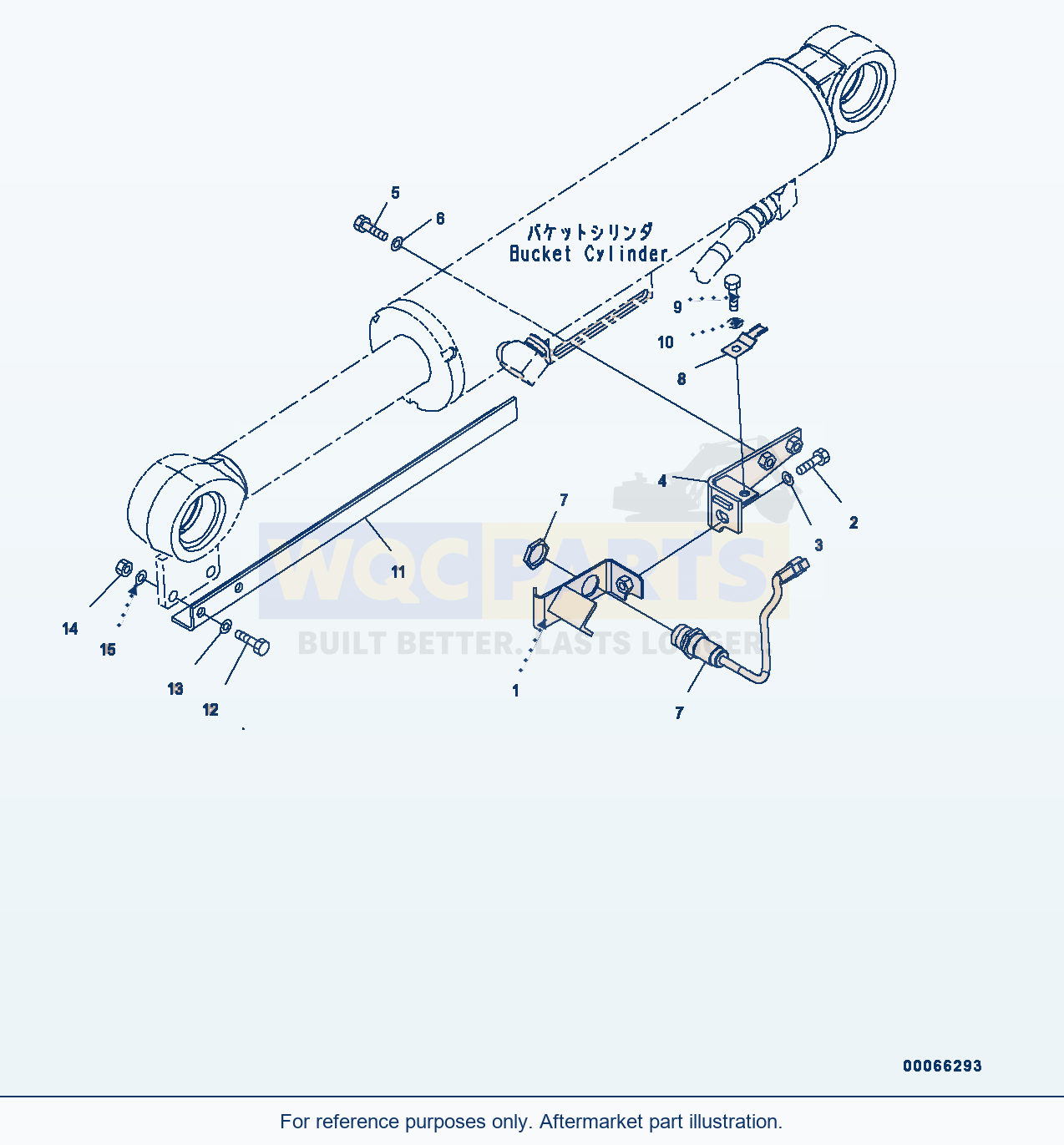 Komatsu WA200-6 Bucket Positioner (#C10001-) parts diagram