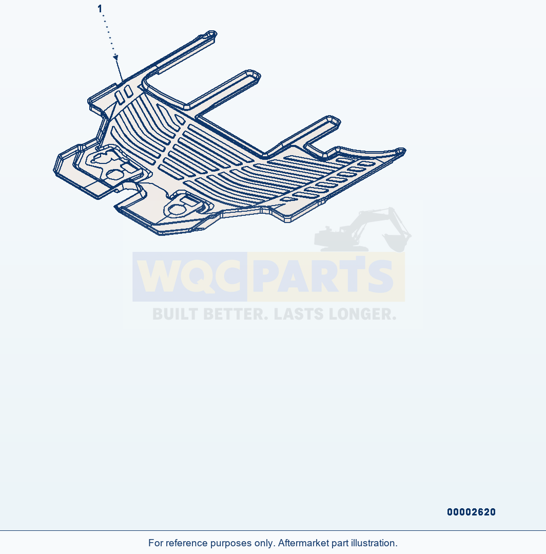 Komatsu WA200-6 Floor Mat (#C10001-) parts diagram