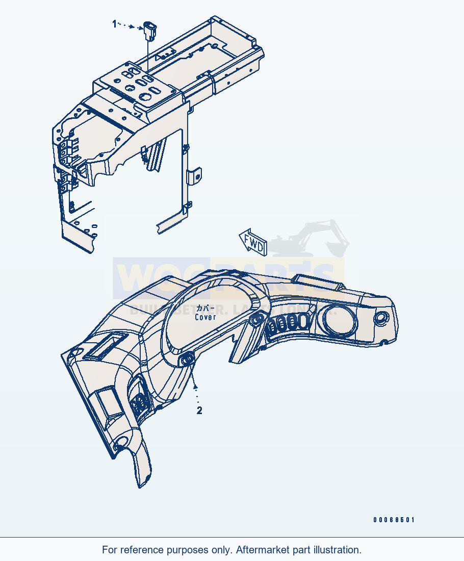 Komatsu WA200-6 Floor Switch (For E.C.S.S.) parts diagram